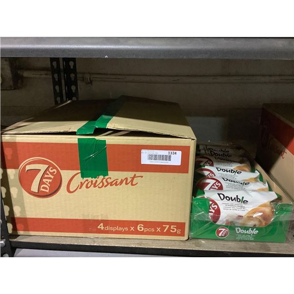 Case of 7 Days Vanilla Strawberry Filled Croissants (4 x 6 x 75g)