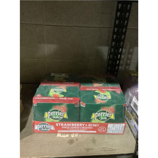 Case of Perrier Strawberry and Kiwi Sparkling Beverage (4 x 6 x 330mL)