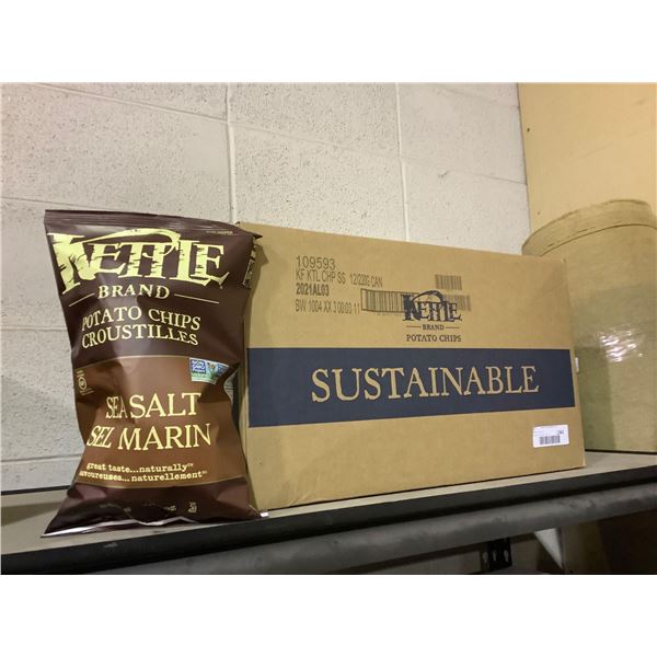 Case of Kettle Brand Sea Salt Potato Chips (12 x 220g)