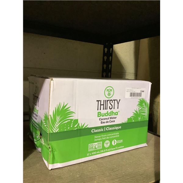 Case of Thirsty Buddha Coconut Water (12 x 490mL)