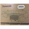 Image 5 : Thomasville Fabric Sectional w/ Storage Ottoman (3 boxes)