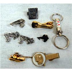 Bag of misc. construction equipment jewelry
