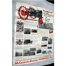 Fold out brochure of Farmall F-12