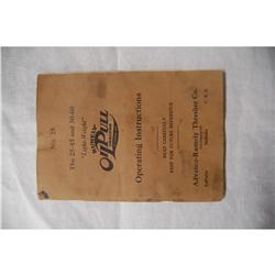 Operating manual Rumely 25-45 and 30-60