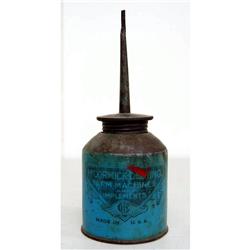 I.H.C McCormick Deering oil can, blue