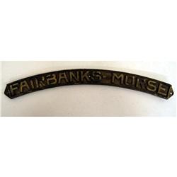 Cast-Brass! Fair Banks-Morse sign