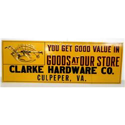 Oliver chilled plow logo embossed sign