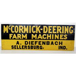 McCormick-Deering embossed sign