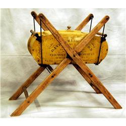 Stenciled Davis Swing butter churn