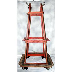 Stenciled Harness display rack Iowa