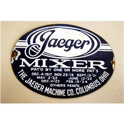 Jaeger concrete mixer sign