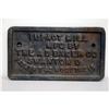 Image 1 : A.D. Baker cast iron plaque