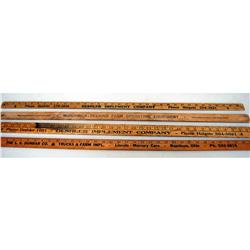 4 International yard sticks