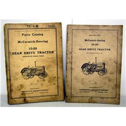 McCormik Deering manuals 10-20