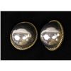 Image 1 : Large Sterling Silver Clip-On Earrings