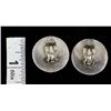 Image 7 : Large Sterling Silver Clip-On Earrings