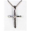 Image 8 : Zuni Silver Needlepoint Turquoise Cross Necklace