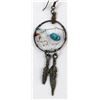 Image 3 : Turquoise Nugget Dreamcatcher Earrings