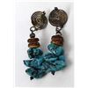 Image 1 : Turquoise Nugget & Bead Earrings