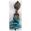 Image 4 : Turquoise Nugget & Bead Earrings