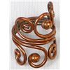 Image 2 : Vintage Copper Wire Wrap Ring & Clip-On Earrings