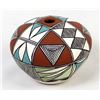 Image 3 : 2006 Acoma Polychrome Pottery Seed Jar