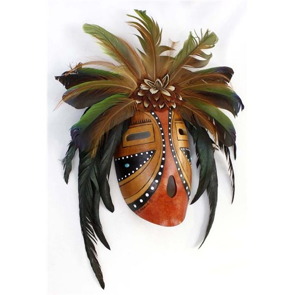 Native American Lumbee Gourd Mask by D. R. Nance