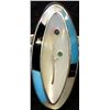 Image 3 : Native American Zuni Sterling Inlay Ring, Size 10