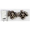 Image 8 : Taxco Sterling Grape Cluster Clip-On Earrings