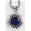 Image 8 : Sterling Lapis Pendant Necklace