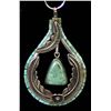 Image 2 : Navajo Sterling Turquoise Pendant Necklace
