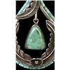 Image 3 : Navajo Sterling Turquoise Pendant Necklace