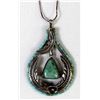 Image 7 : Navajo Sterling Turquoise Pendant Necklace