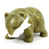 Image 1 : Chinese Carved Serpentine Bear Fetish with Fish