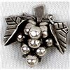 Image 3 : Sterling Silver Grape Cluster Clip-On Earrings