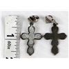Image 7 : Route 66 Leverback Clip-On Cross Earrings