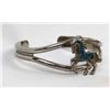 Image 4 : Navajo Sterling Chip Inlay Horse Bracelet