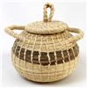 Image 3 : Lidded Sweetgrass Basket