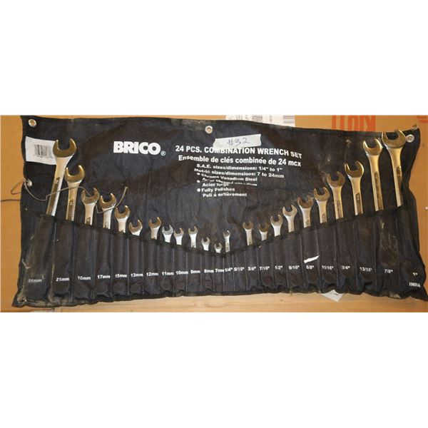 24 pc. Wrench Set, missing 5/16