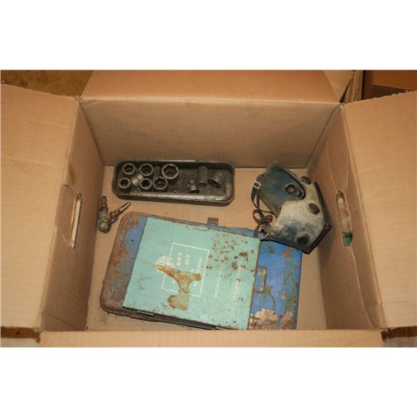 Lot misc. tools including welding goggles