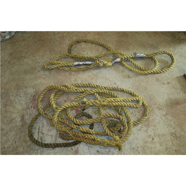 Two tow ropes (Damaged) Unknown Capacity