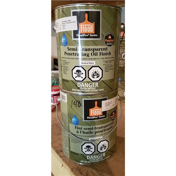 2 Gal Natural Pin Oil Finish, Stored in Heated Shop, Never frozen