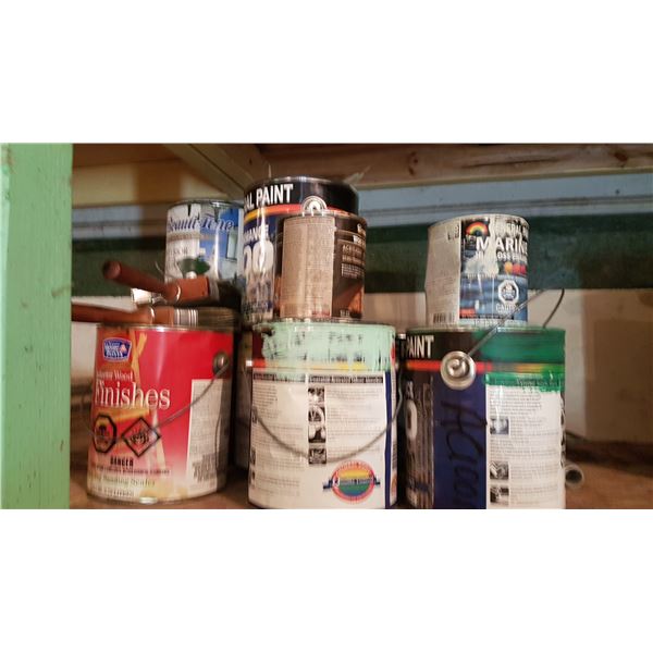 Lot of Misc. Partial Paints/Stains, Never Frozen
