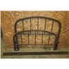 Image 1 : Vintage Metal Bed Frame 48"×40", Rails 74"
