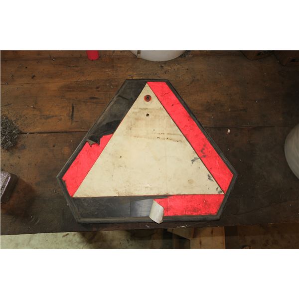 Vintage Hazard Sign 15"×17"