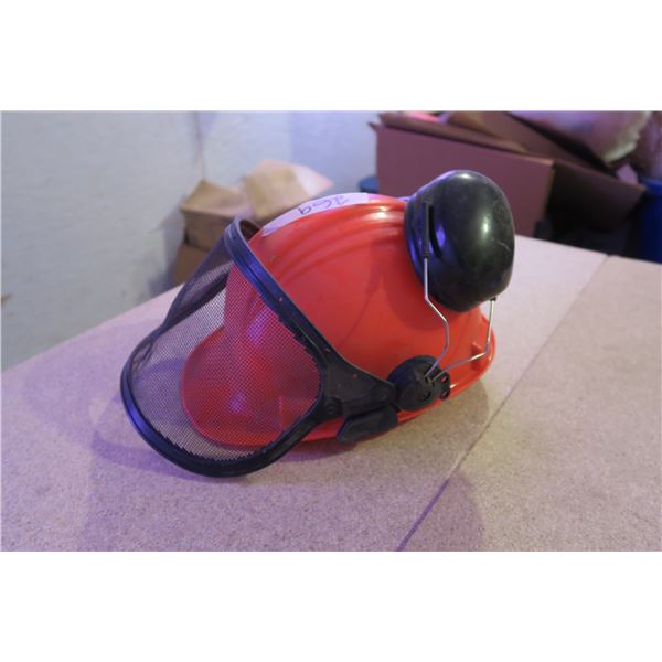 Hard Hat with Shield + Ear Protection