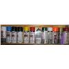 Image 2 : Lot misc. Partial Spray Paint Cans (Never Frozen) (Rack not included)