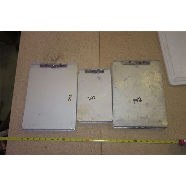 3 Metal Clipboards
