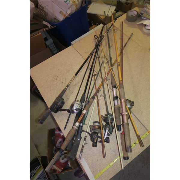 Lot Vintage Fishing Rods