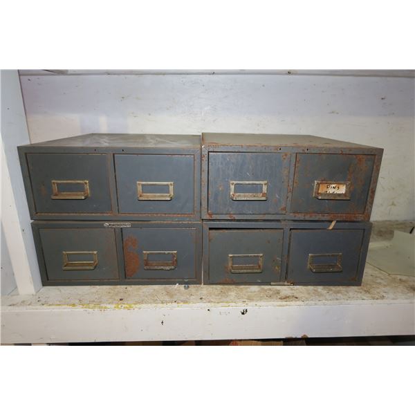 Metal Card Indexers & Contents 29"×13"×16"